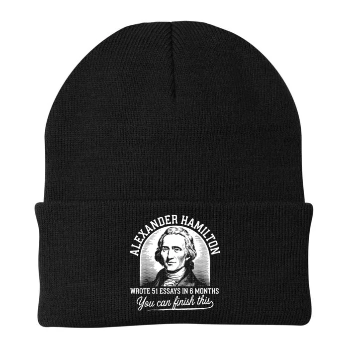 Alexander Hamilton Wrote 51 Essays In 6 Months Vintage Knit Cap Winter Beanie