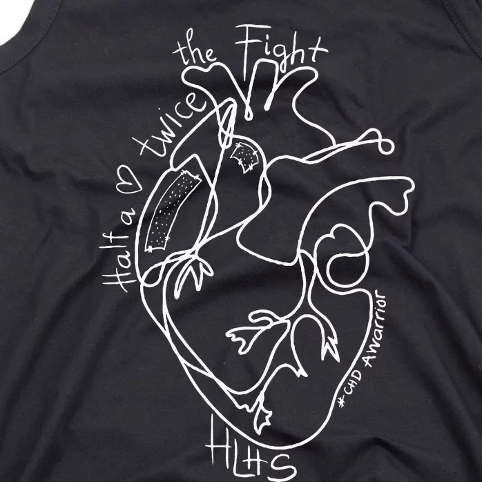 A Heart Warrior CHD Awareness Congenital Disease HLHS Tank Top