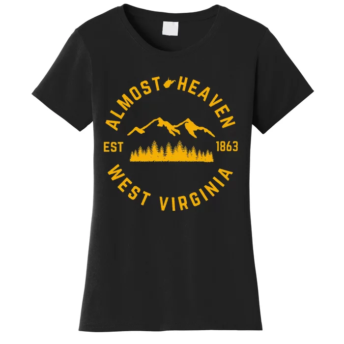 Almost Heaven West Virginia Mountains Forest Wv Home Pride Women's T-Shirt