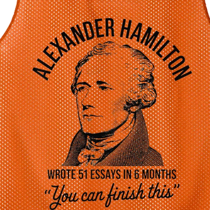 Alexander Hamilton Wrote 51 Essays In 6 Months Mesh Reversible Basketball Jersey Tank