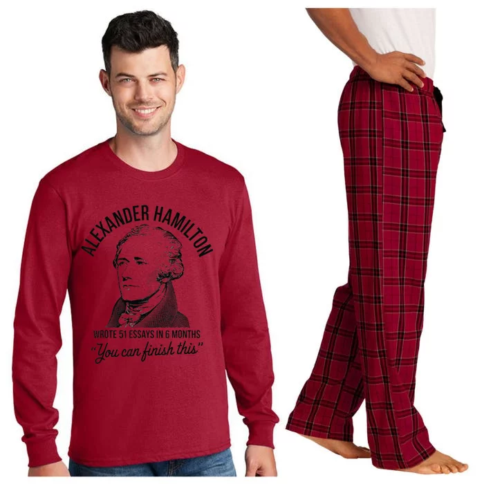 Alexander Hamilton Wrote 51 Essays In 6 Months Long Sleeve Pajama Set