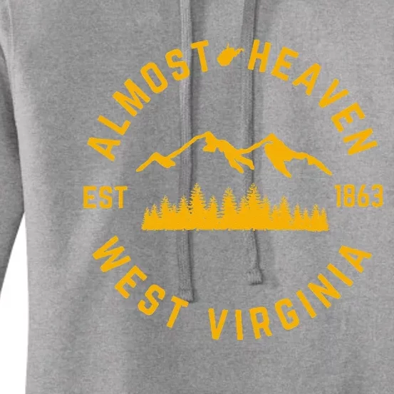 Almost Heaven West Virginia Mountains Forest WV Home Pride Women's Pullover Hoodie