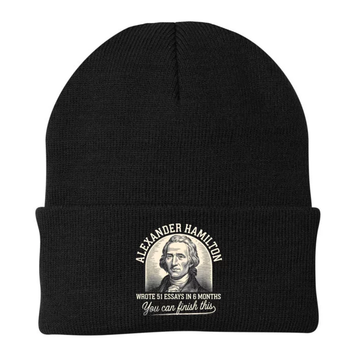 Alexander Hamilton Wrote 51 Essays In 6 Months Vintage Knit Cap Winter Beanie