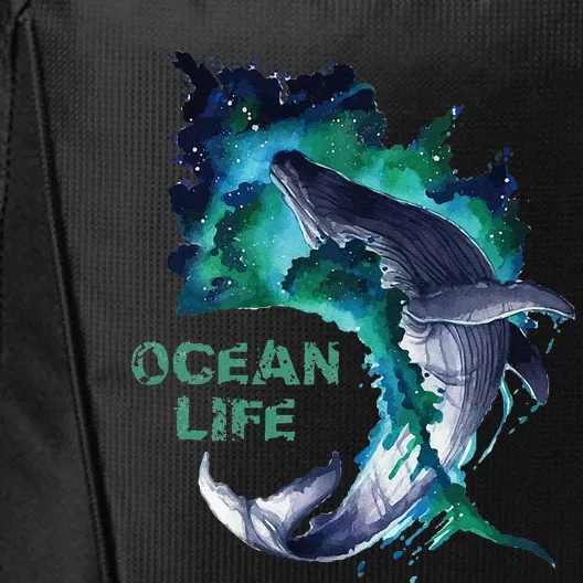 Awesome Humpback Whale Ocean Life Summer Dive Top City Backpack