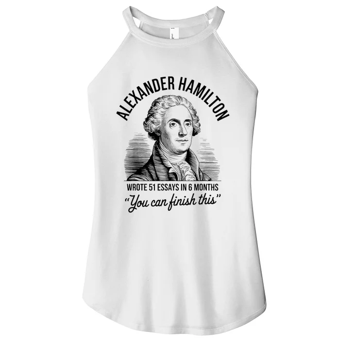 Alexander Hamilton Wrote 51 Essays In 6 Months Vintage Women’s Perfect Tri Rocker Tank