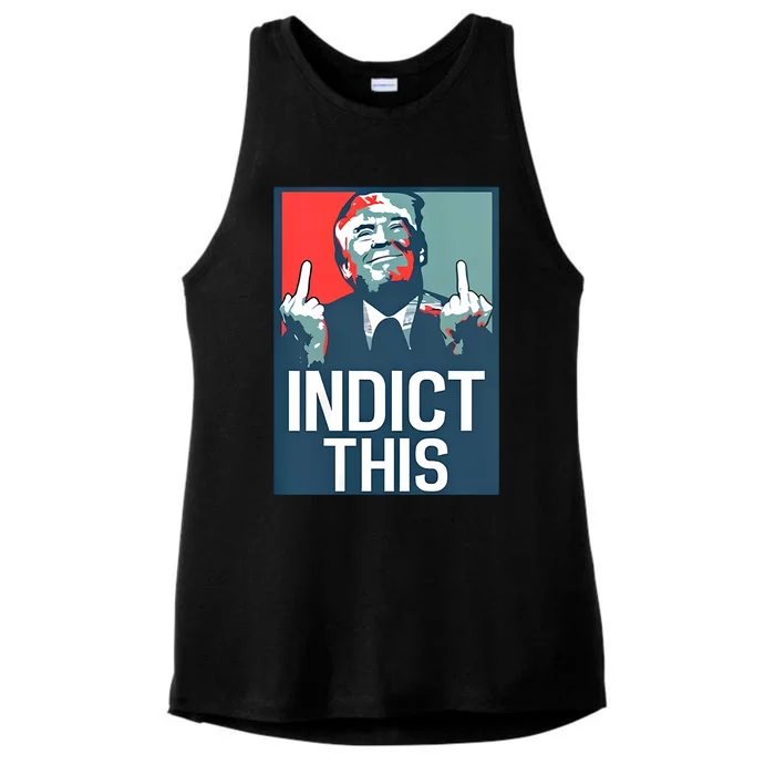 Alina Habba Wearing Indict This Trump Ladies Tri-Blend Wicking Tank