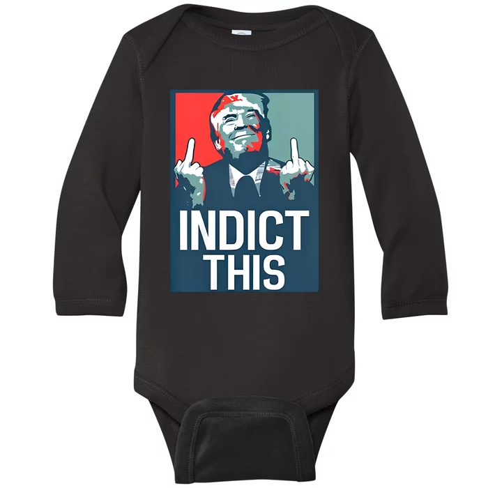 Alina Habba Wearing Indict This Trump Baby Long Sleeve Bodysuit