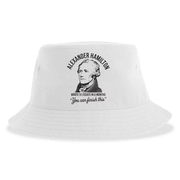 Alexander Hamilton Wrote 51 Essays In 6 Months Sustainable Bucket Hat