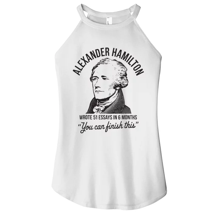 Alexander Hamilton Wrote 51 Essays In 6 Months Women’s Perfect Tri Rocker Tank