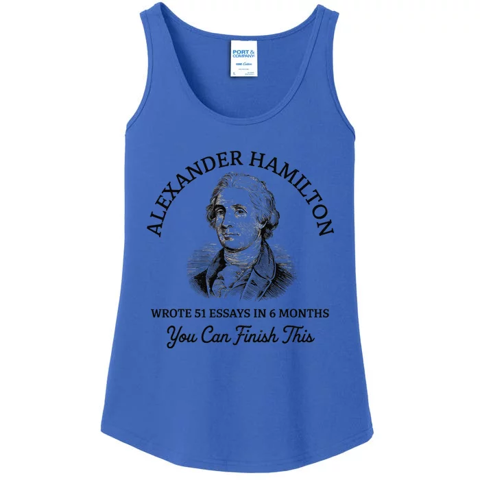 Alexander Hamilton Wrote 51 Essays In 6 Months Vintage Ladies Essential Tank