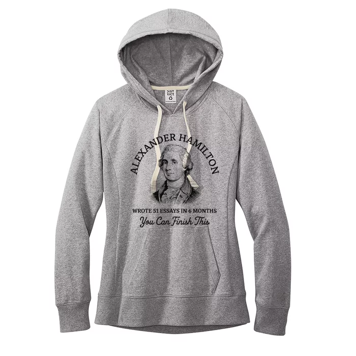 Alexander Hamilton Wrote 51 Essays In 6 Months Vintage Women's Fleece Hoodie