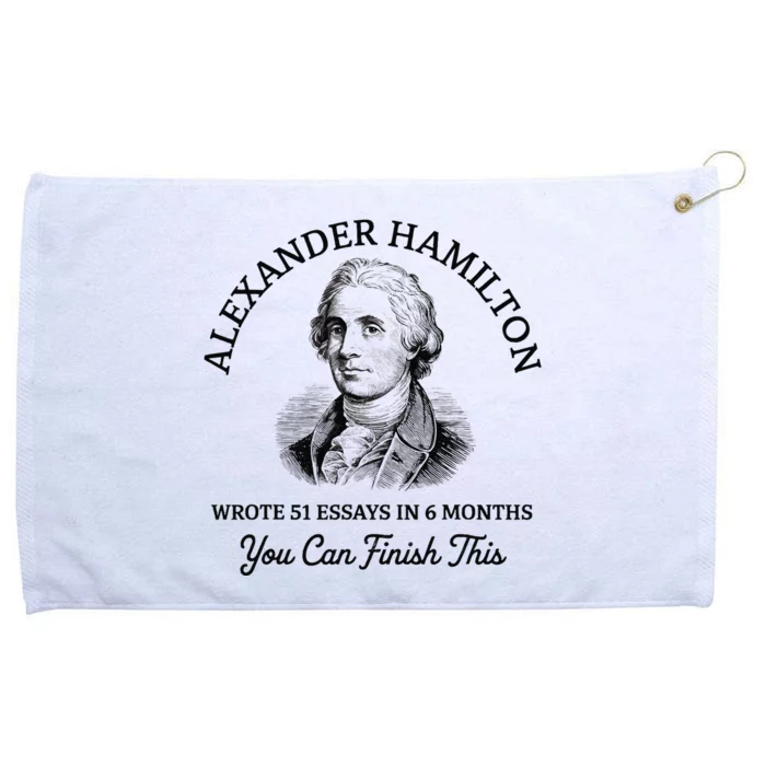 Alexander Hamilton Wrote 51 Essays In 6 Months Vintage Grommeted Golf Towel