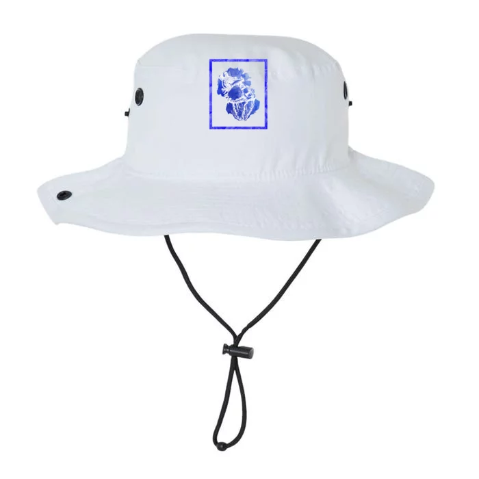 Anatomical Heart With Blue Flowers Cute Earth Day Gift Legacy Cool Fit Booney Bucket Hat