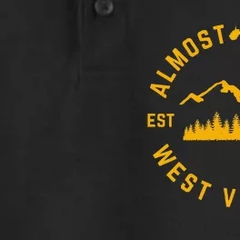 Almost Heaven West Virginia Mountains Forest WV Home Pride Dry Zone Grid Performance Polo