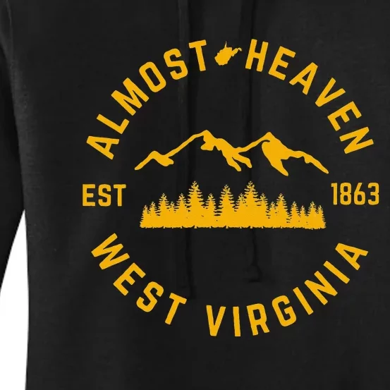 Almost Heaven West Virginia Mountains Forest WV Home Pride Women's Pullover Hoodie