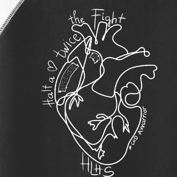 A Heart Warrior CHD Awareness Congenital Disease HLHS Toddler Fine Jersey T-Shirt