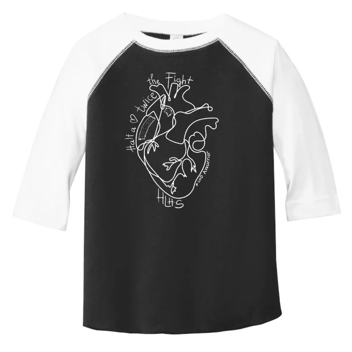 A Heart Warrior CHD Awareness Congenital Disease HLHS Toddler Fine Jersey T-Shirt