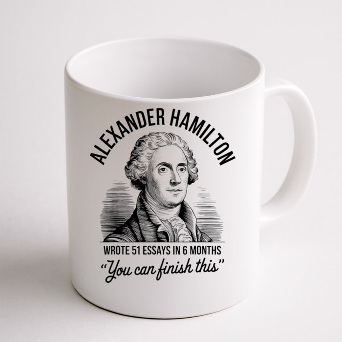 Alexander Hamilton Wrote 51 Essays In 6 Months Vintage Front & Back Coffee Mug