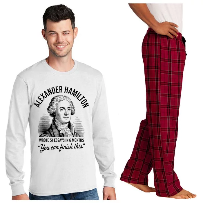 Alexander Hamilton Wrote 51 Essays In 6 Months Vintage Long Sleeve Pajama Set