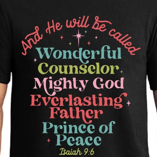 And He Will Be Called Isaiah 96 Bible Verses Jesus Xmas Pajama Set