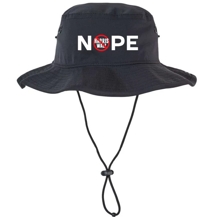 Anti Harris Walz Nope No Harris Walz Sign Waltz Legacy Cool Fit Booney Bucket Hat