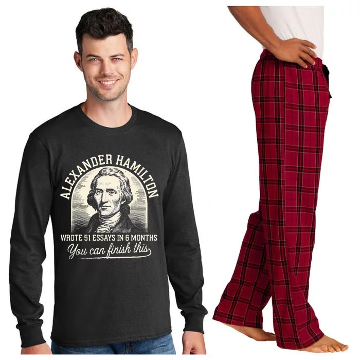 Alexander Hamilton Wrote 51 Essays In 6 Months Vintage Long Sleeve Pajama Set