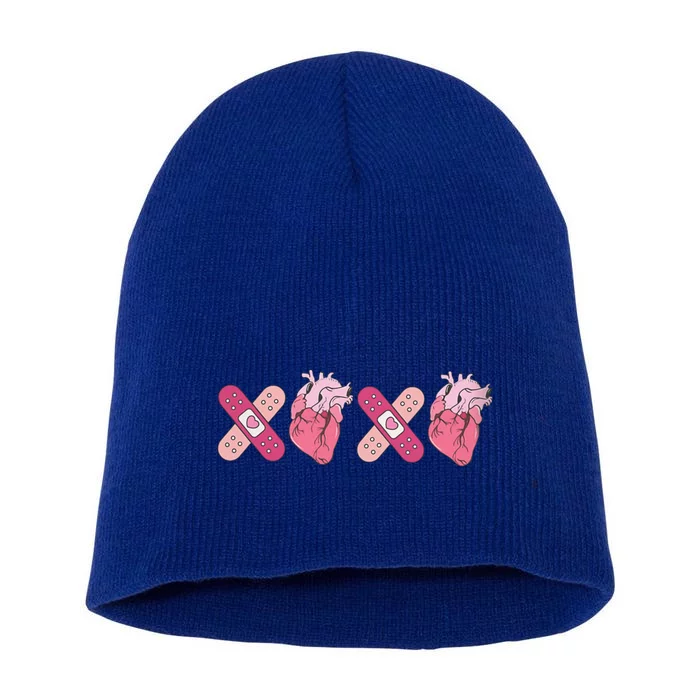 Anatomical Heart Xoxo Valentines Day Funny Cardiac Nurse Meaningful Gift Short Acrylic Beanie