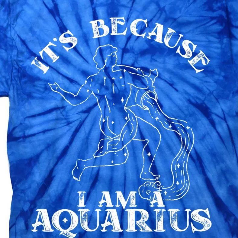 Aquarius Horoscope Zodiac Sign Astrology Great Gift Tie-Dye T-Shirt