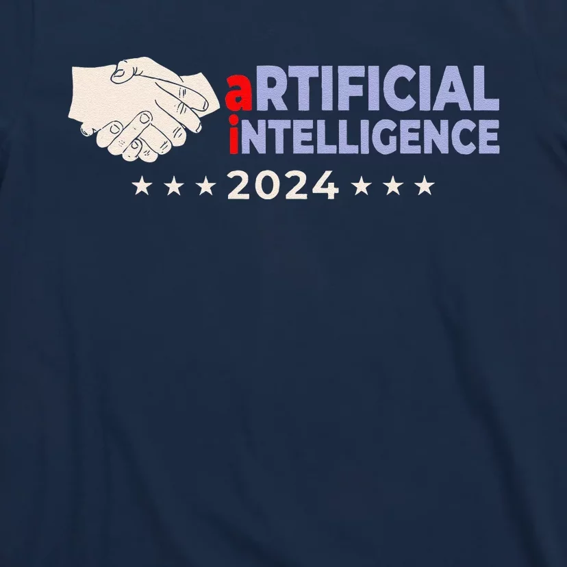 Artificial Intelligence 2024! Presidential Election Ai Funny T-Shirt