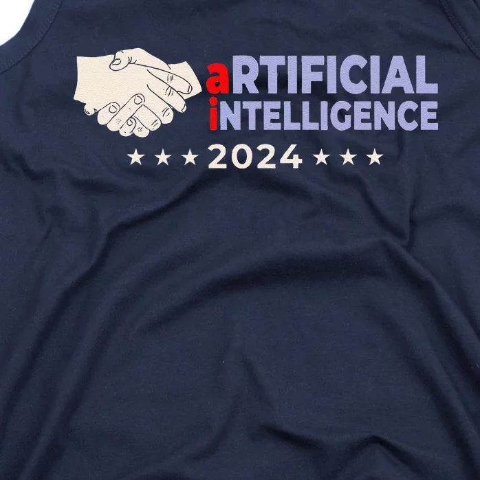 Artificial Intelligence 2024! Presidential Election Ai Funny Tank Top