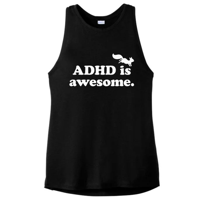 ADHD Is Awesome Ladies Tri-Blend Wicking Tank