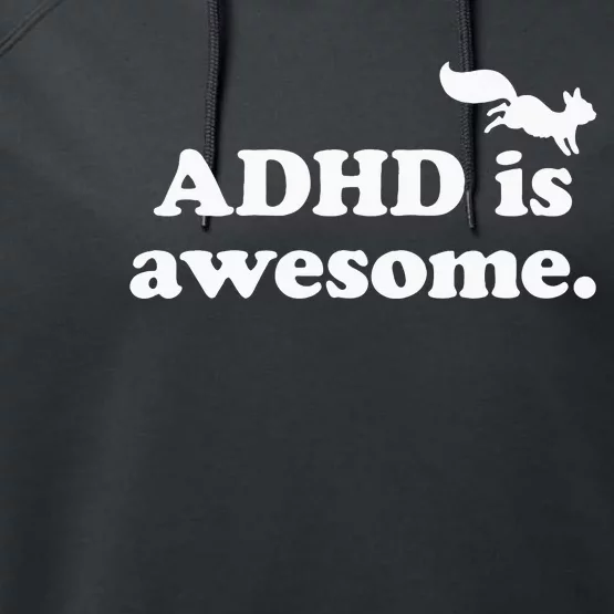 ADHD Is Awesome Performance Fleece Hoodie