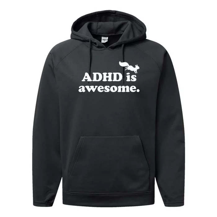 ADHD Is Awesome Performance Fleece Hoodie