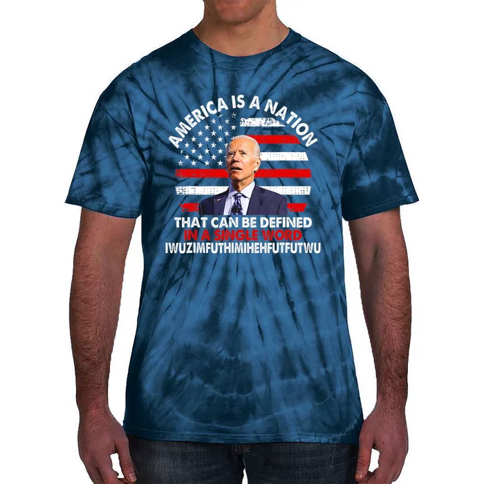 America Is A Nation That Can Be Defined In Single Word Biden Tie-Dye T-Shirt