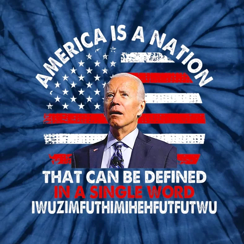 America Is A Nation That Can Be Defined In Single Word Biden Tie-Dye T-Shirt