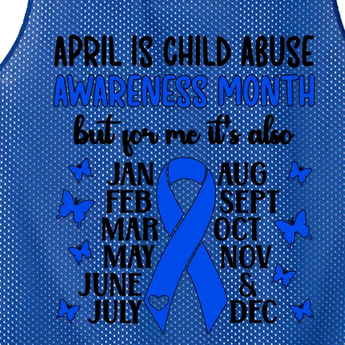 April Is Abuse Awareness Month Abuse Prevention Gift Mesh Reversible Basketball Jersey Tank