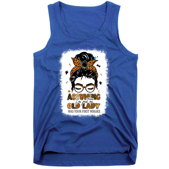 Assuming Im An Old Lady Was Your First Mistake Halloween Gift Tank Top