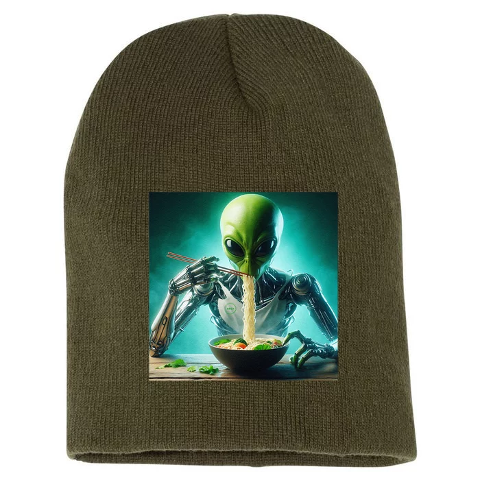 Artificial Intelligence Ai Alien Cross Noodles Gift Short Acrylic Beanie