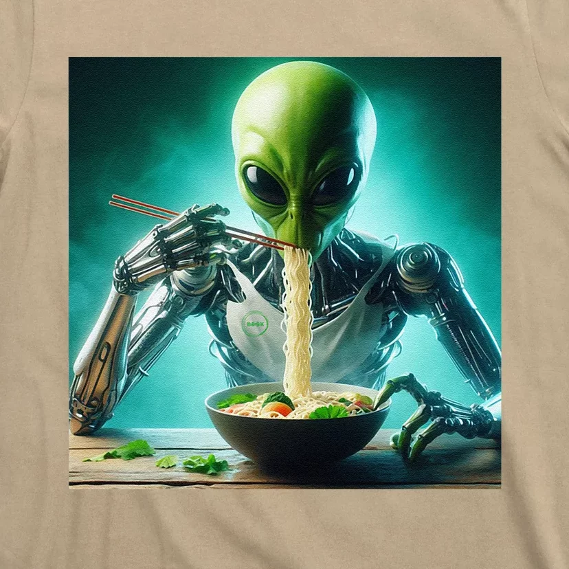 Artificial Intelligence Ai Alien Cross Noodles Gift T-Shirt