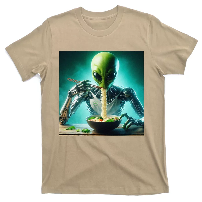 Artificial Intelligence Ai Alien Cross Noodles Gift T-Shirt