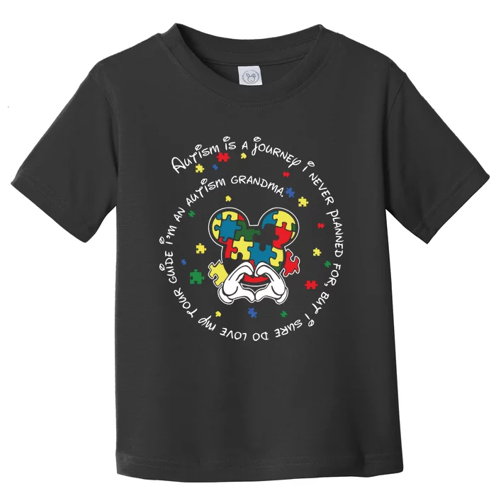 Autism Is A Journey I Never Planned For But I Sure Do Love My Tour Guide Toddler T-Shirt