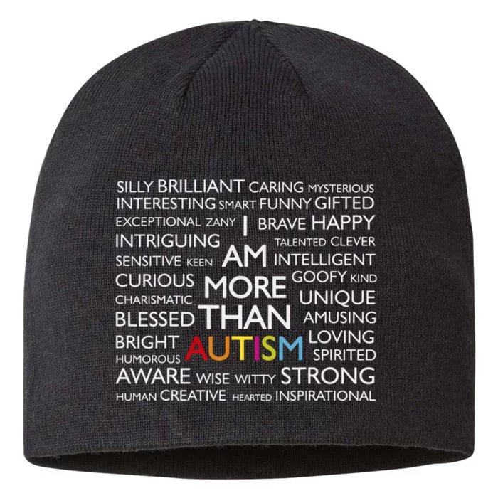 Autism I Am More Than Autism 8 1/2in Sustainable Knit Beanie