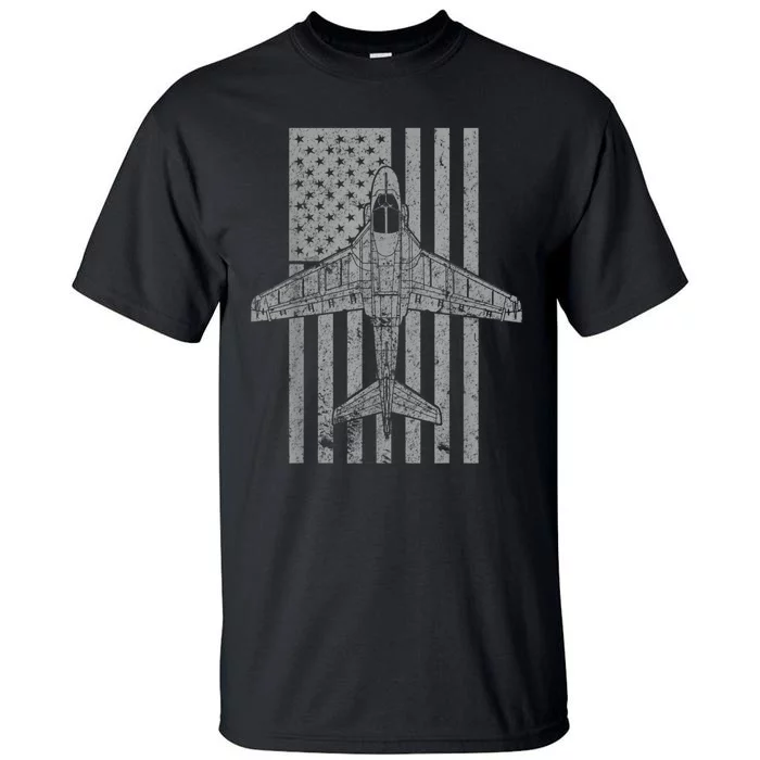 A6 Intruder A6 Jet Airplane Vintage Flag Tall T-Shirt