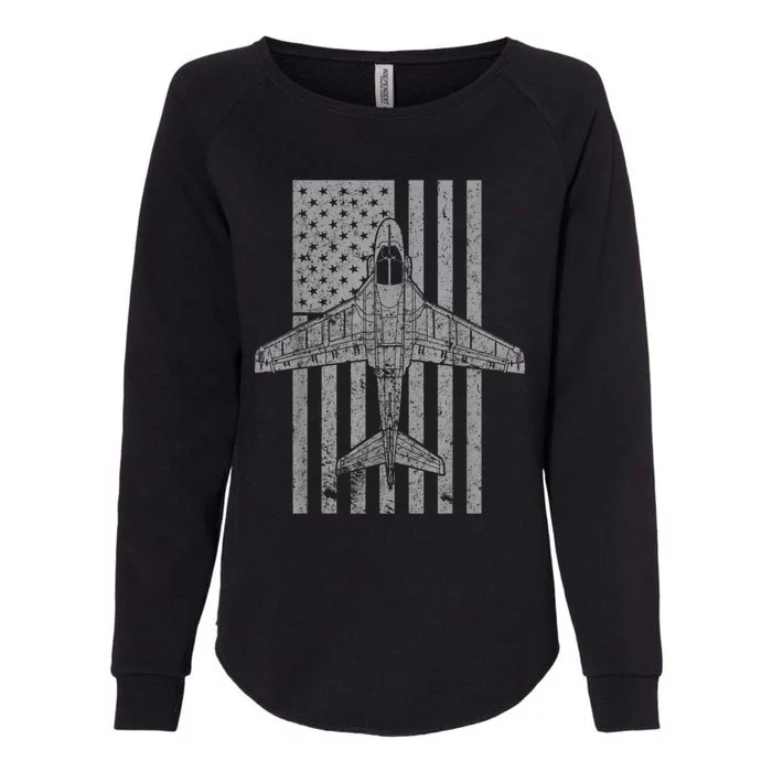 A6 Intruder A6 Jet Airplane Vintage Flag Womens California Wash Sweatshirt