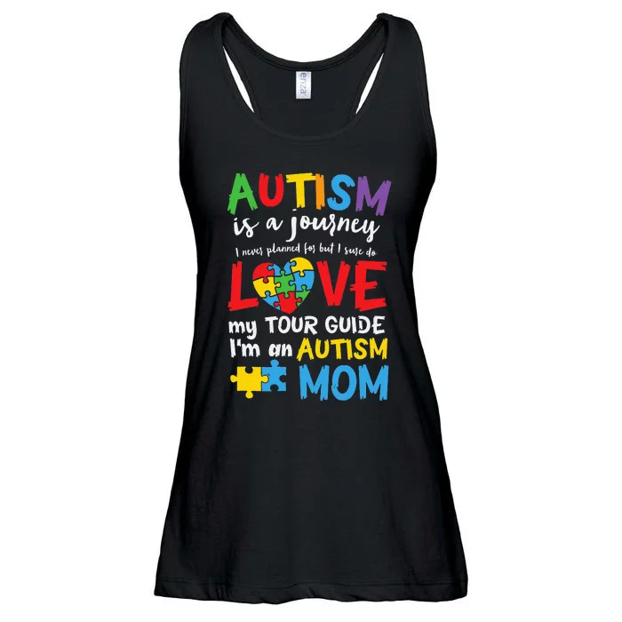 Autism is a Journey I'm an Autism Mom Ladies Essential Flowy Tank