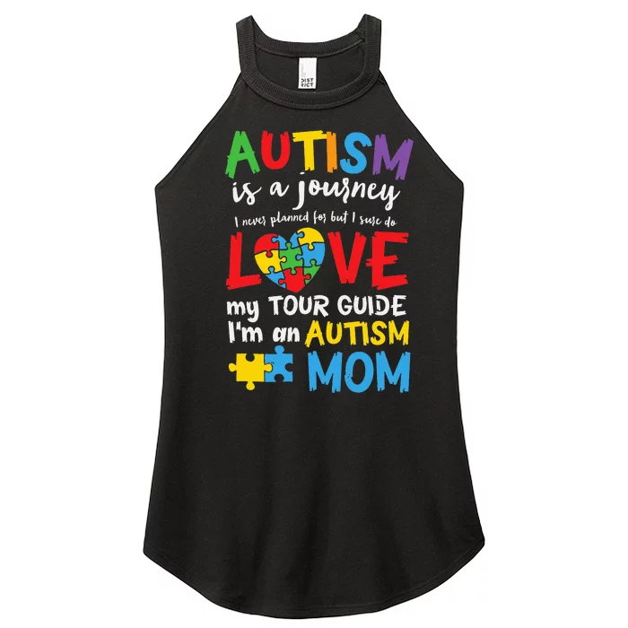 Autism is a Journey I'm an Autism Mom Women’s Perfect Tri Rocker Tank