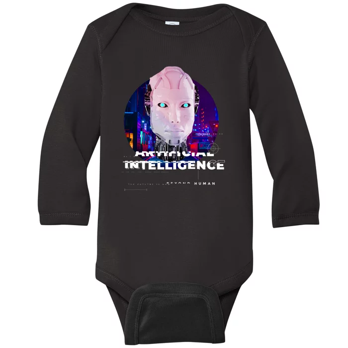 Artificial Intelligence Baby Long Sleeve Bodysuit