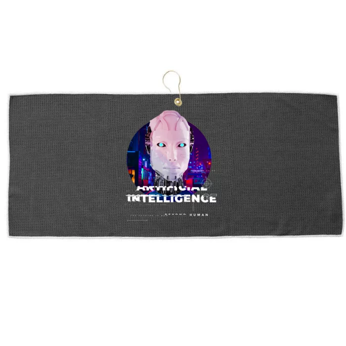 Artificial Intelligence Large Microfiber Waffle Golf Towel