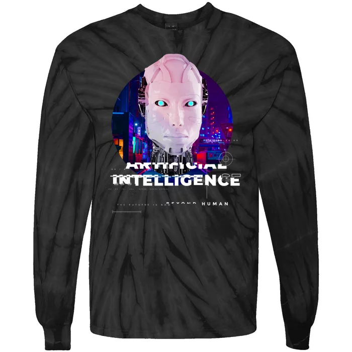 Artificial Intelligence Tie-Dye Long Sleeve Shirt