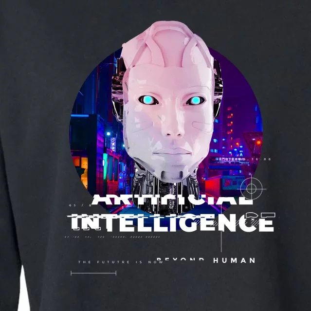 Artificial Intelligence Cropped Pullover Crew